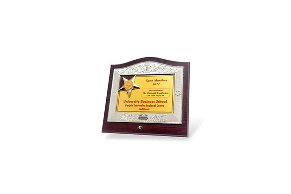 Gyan Mathan Forum recognizing Abhishek as Guest of Honor